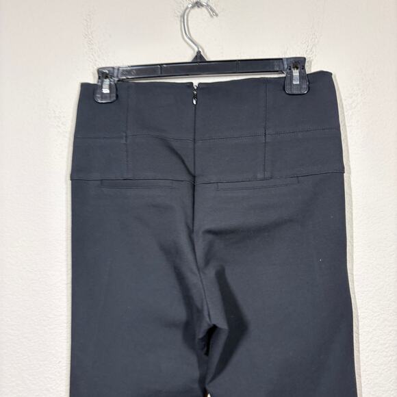 Veronica Beard Size 4 Zip Back High Waisted Leggings Pants Black Nylon Blend - Picture 5 of 9